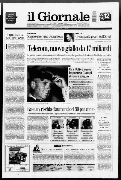 Il giornale : quotidiano del mattino